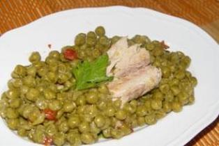 Sgombri con piselli