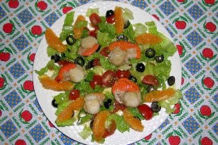 insalata di capesante e arance