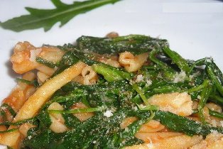 Pasta con la rucola