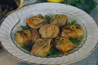 Fagottini di melanzane con patè di granchio