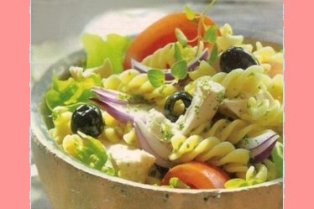 fusilli freddi con tacchino e verdure