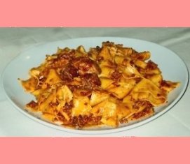 Pappardelle al sugo di cinghiale