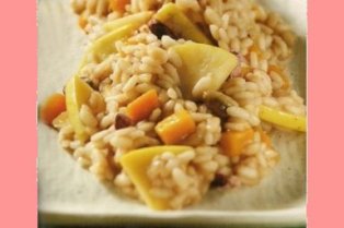 Risotto allamarone con zucca e renette