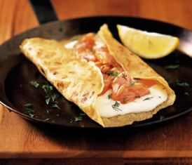 crepes al salmone affumicato